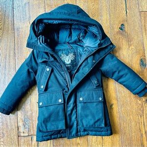 Nobis Kids Long Parka - Black XS